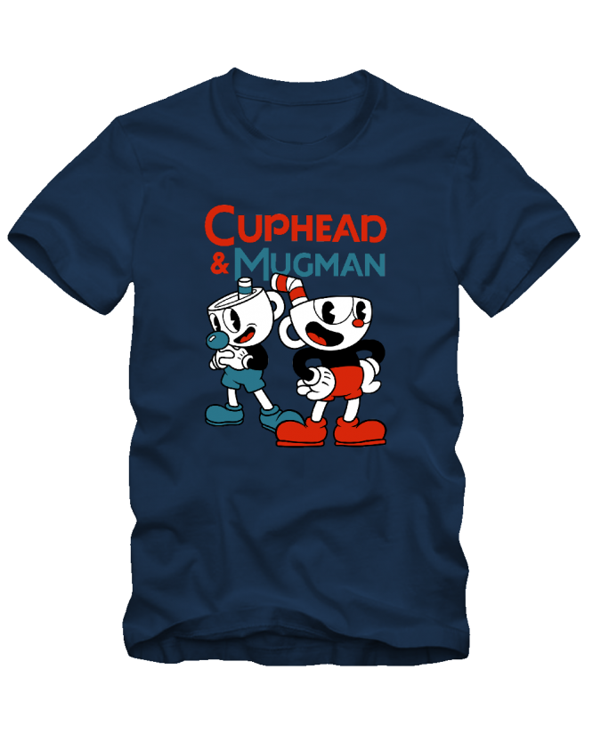 Marškinėliai Cuphead and Mugman Marškinėliai Cuphead and Mugman